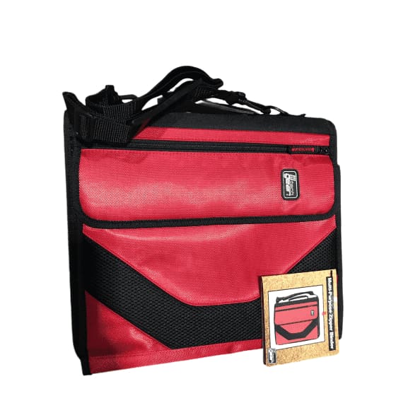 American Studio Tech Gear Muli-Purpose Zipper Binder 2" D-Rings - Red/Blue - ShelHealth.Com