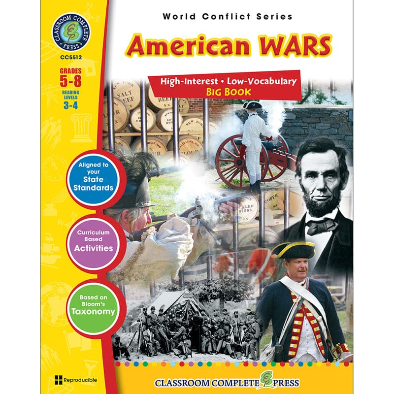 American Wars Big Book World Conflict Series - History - Classroom Complete Press