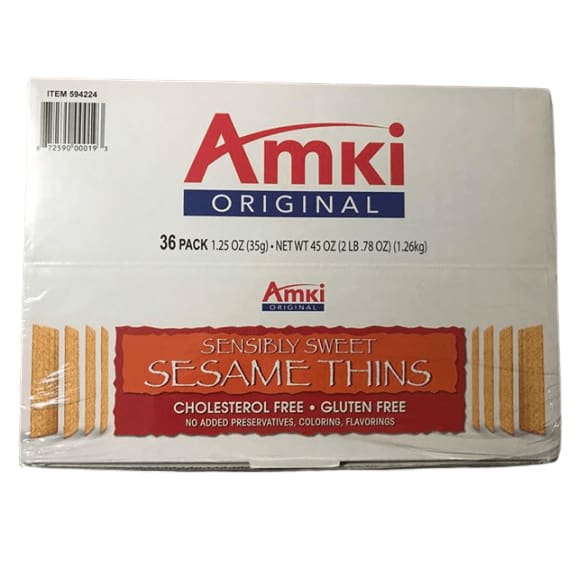Amki Sesame Thins 1.25 oz., 36-count - ShelHealth.Com