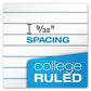 Ampad Double Sheet Pads Medium/college Rule 100 White 8.5 X 11.75 Sheets - School Supplies - Ampad®