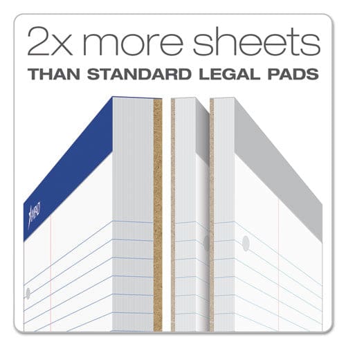 Ampad Double Sheet Pads Pitman Rule Variation (offset Dividing Line - 3 Left) 100 White 8.5 X 11.75 Sheets - Office - Ampad®