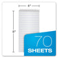 Ampad Earthwise By Ampad Recycled Reporter’s Notepad Gregg Rule White Cover 70 White 4 X 8 Sheets - Office - Ampad®