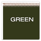 Ampad Gold Fibre Wirebound Project Notes Pad Project-management Format Green Cover 70 White 8.5 X 11.75 Sheets - Office - Ampad®