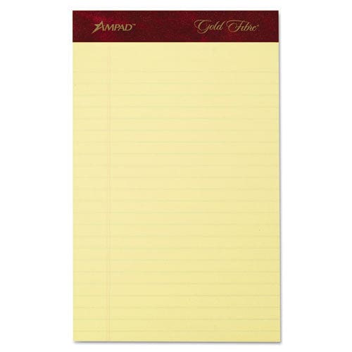 Ampad Gold Fibre Writing Pads Narrow Rule 50 Canary-yellow 5 X 8 Sheets 4/pack - School Supplies - Ampad®