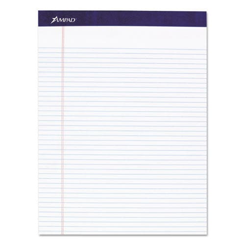 Ampad Legal Ruled Pads Narrow Rule 50 White 8.5 X 11.75 Sheets 4/pack - School Supplies - Ampad®