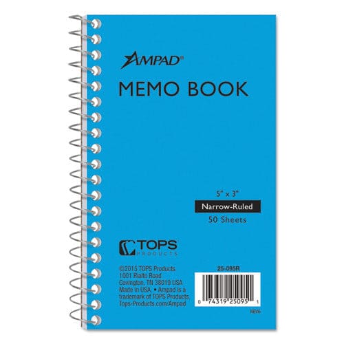 Ampad Memo Books Narrow Rule Randomly Assorted Covers 5 X 3 50 Sheets - Office - Ampad®