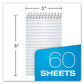 Ampad Memo Pads Narrow Rule Assorted Cover Colors 60 White 3 X 5 Sheets 3/pack - School Supplies - Ampad®