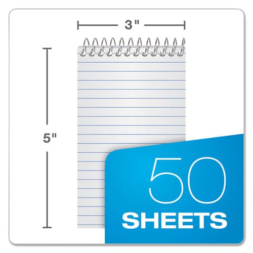 Ampad Memo Pads Narrow Rule Randomly Assorted Cover Colors 50 White 3 X 5 Sheets - School Supplies - Ampad®