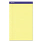 Ampad Perforated Writing Pads Wide/legal Rule 50 Canary-yellow 8.5 X 14 Sheets Dozen - School Supplies - Ampad®