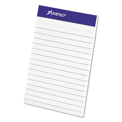 Ampad Perforated Writing Pads Wide/legal Rule 50 Canary-yellow 8.5 X 14 Sheets Dozen - School Supplies - Ampad®