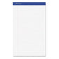 Ampad Perforated Writing Pads Wide/legal Rule 50 White 8.5 X 14 Sheets Dozen - School Supplies - Ampad®