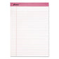 Ampad Pink Writing Pads Wide/legal Rule Pink Headband 50 White 8.5 X 11 Sheets 6/pack - School Supplies - Ampad®