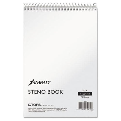 Ampad Steno Pads Gregg Rule Tan Cover 70 White 6 X 9 Sheets - Office - Ampad®