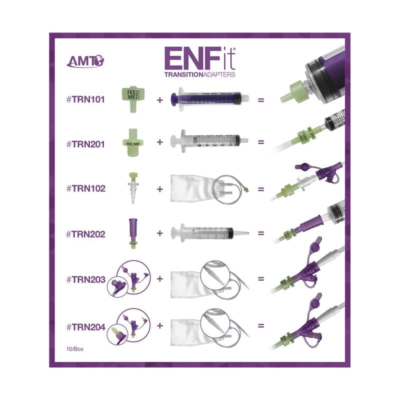AMT Amt Enfit Female Transition Adapter Box of 10 - Item Detail - AMT