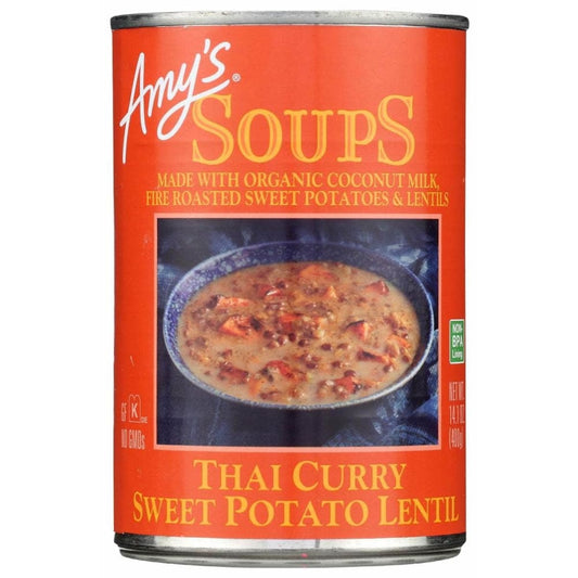 AMYS AMYS Soup Thai Crry Swt Lentil, 14.1 oz