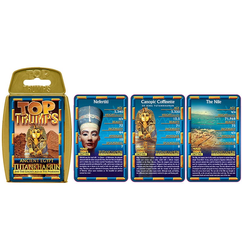 Ancient Egypt Top Trumps Card Game (Pack of 6) - Card Games - Top Trumps Usa Inc