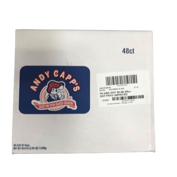 Andy Capp's Hot Fries, 0.85 oz, 48 Pack - ShelHealth.Com