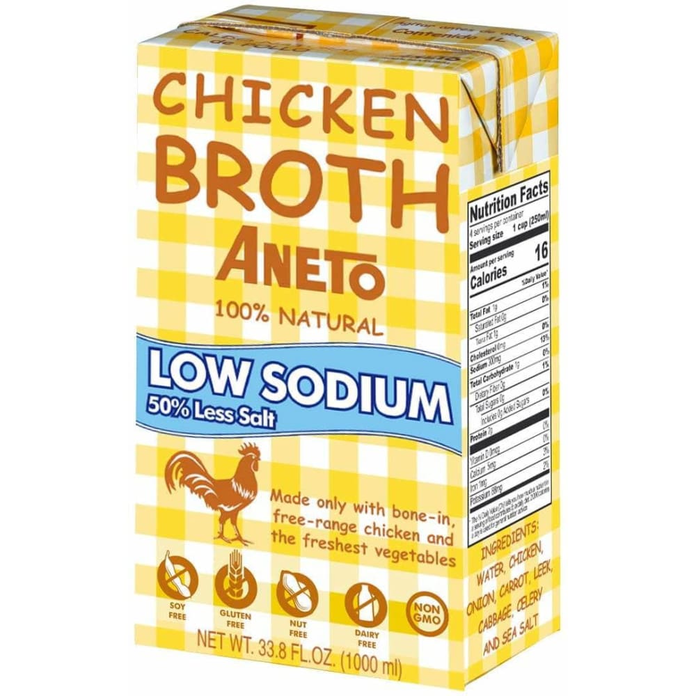 ANETO Grocery > Soups & Stocks ANETO: Broth Chicken Ls, 1 lt