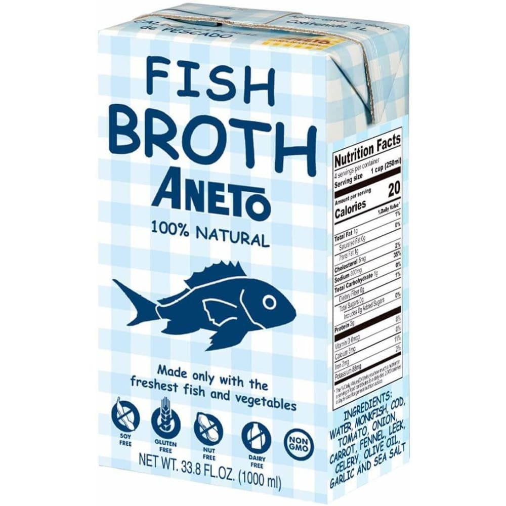 ANETO Grocery > Soups & Stocks ANETO: Broth Fish, 1 lt