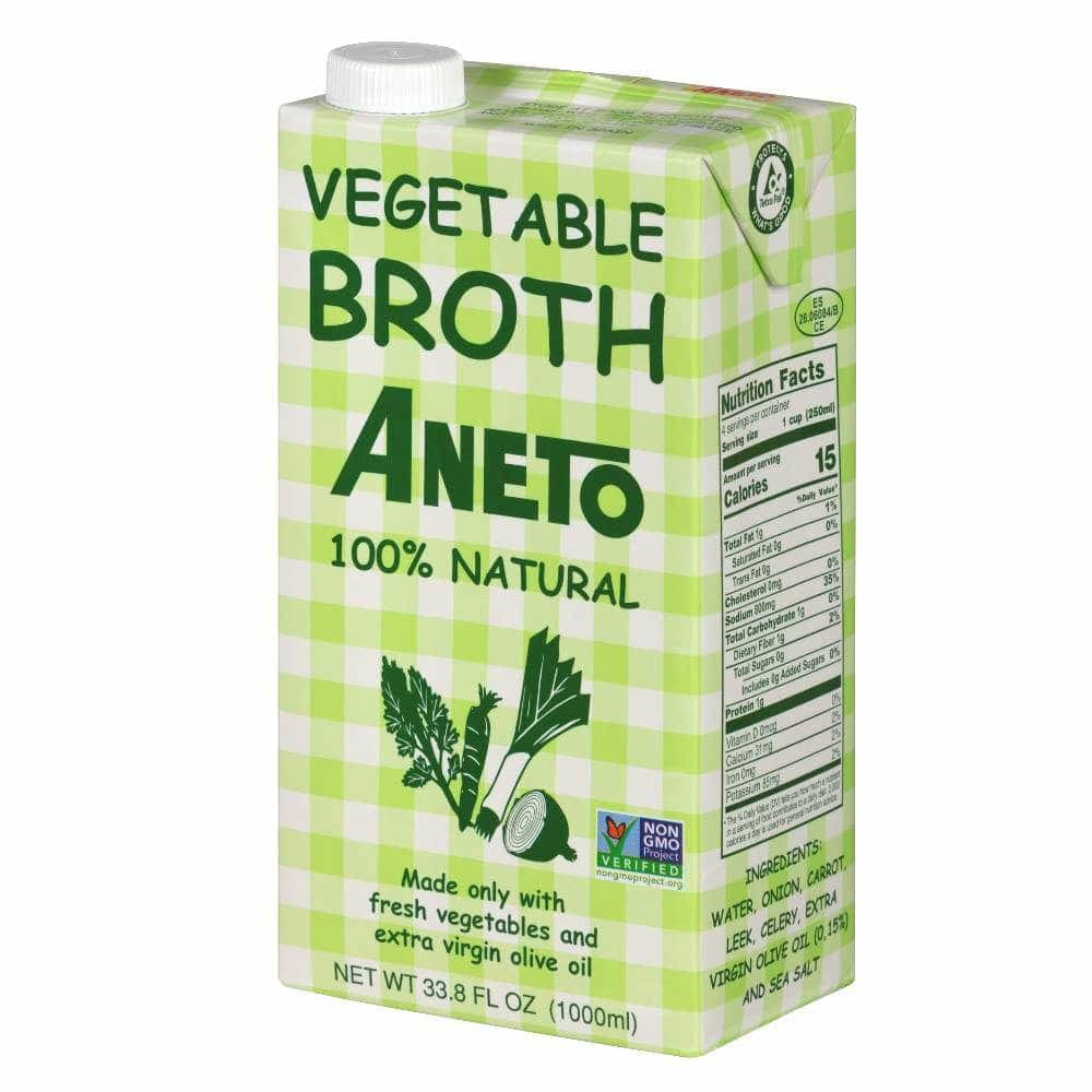 ANETO Grocery > Soups & Stocks ANETO: Broth Vegetable, 1 lt