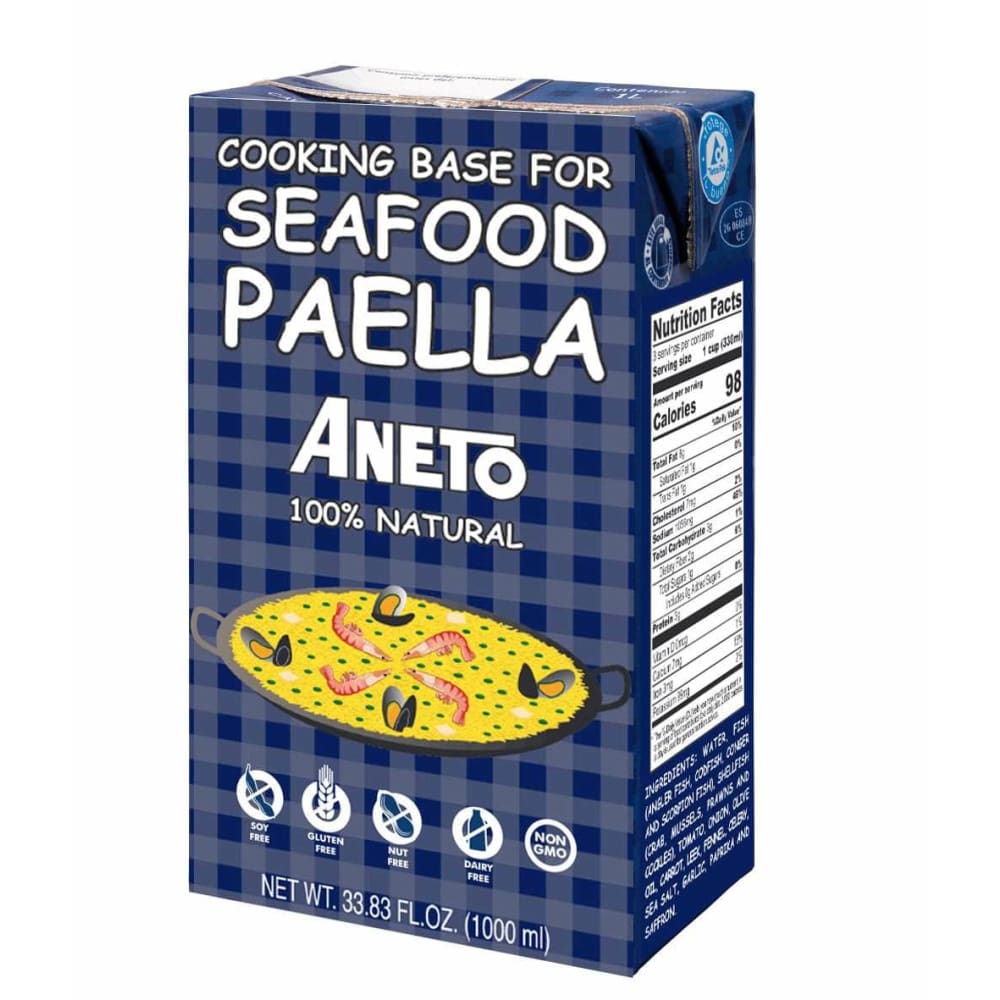 ANETO Grocery > Soups & Stocks ANETO: Seafood Paella Base, 1 lt