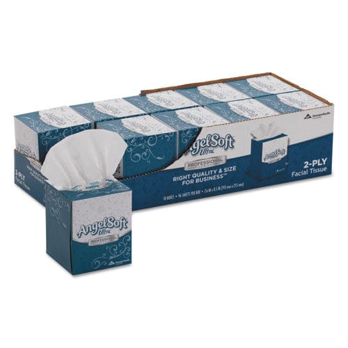 Angel Soft Ps Ultra Facial Tissue 2-ply White 96 Sheets/box 10 Boxes/carton - Janitorial & Sanitation - Angel Soft®