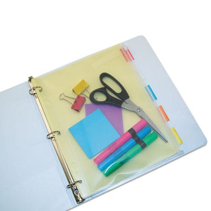 Angler’s Zip-all Ring Binder Pocket 8.5 X 11 Clear - School Supplies - Angler’s