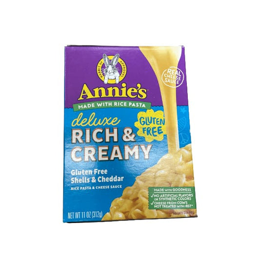 Annie's Annie's Gluten Free Macaroni and Cheese Dinner, Deluxe Rich & Creamy, Shells & Classic Cheddar 11 oz