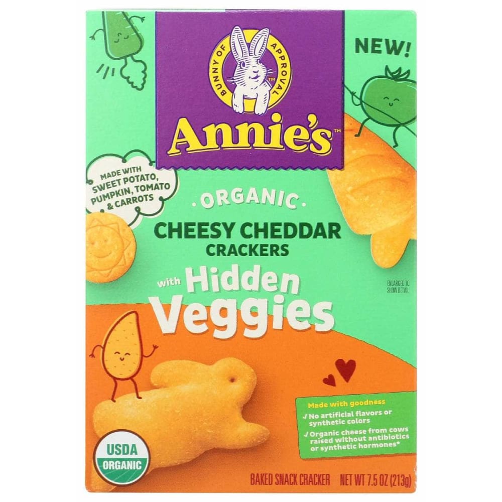 ANNIES HOMEGROWN Annies Homegrown Cracker Veggie Cheese Org, 7.5 Oz