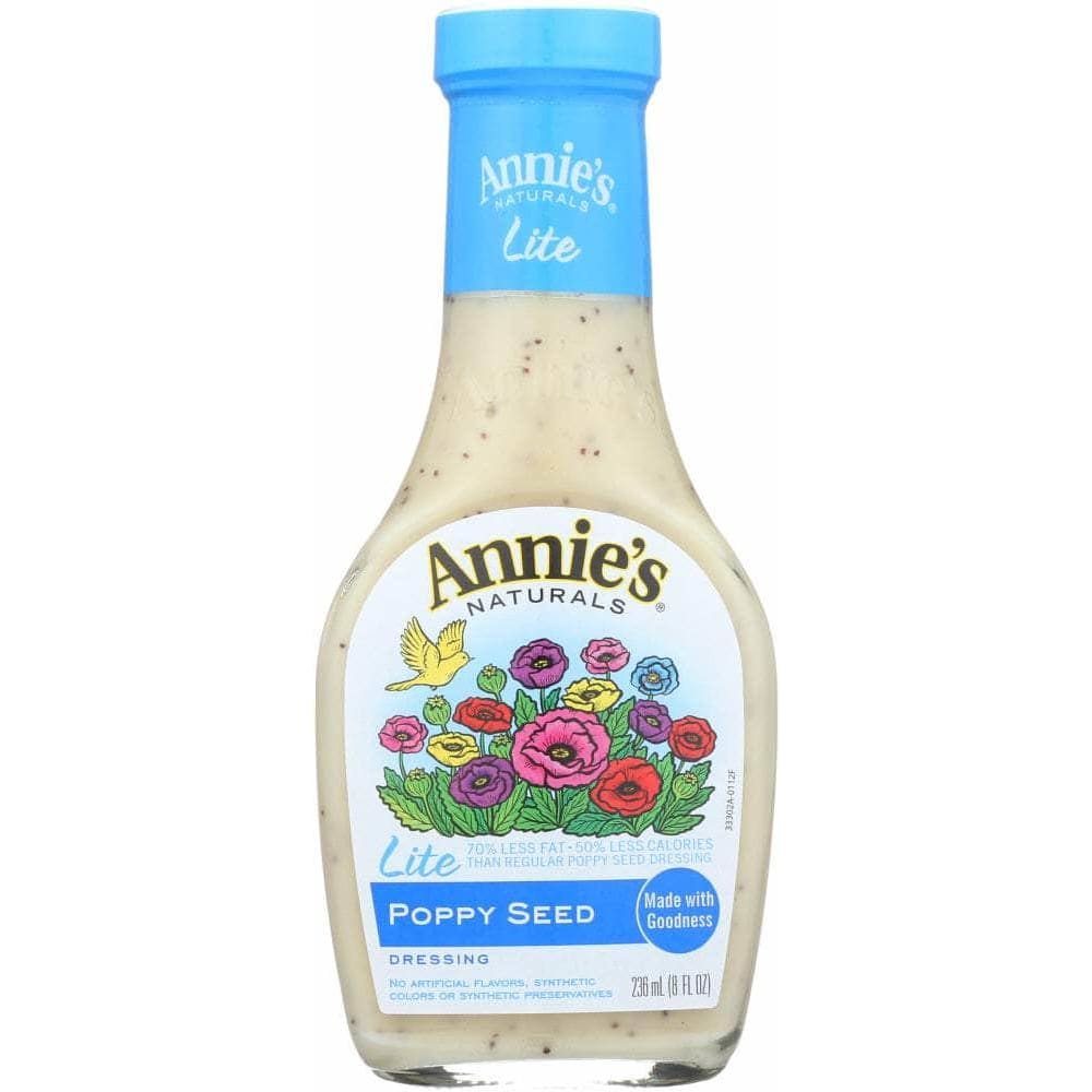 Annies Annies Homegrown Lite Poppy Seed Dressing, 8 oz