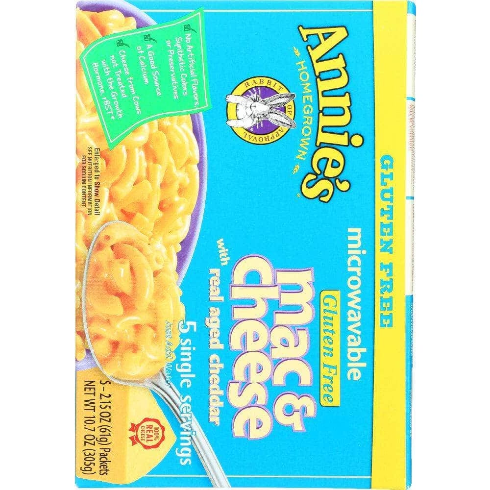 Annies Annie's Homegrown Microwavable Gluten Free Mac & Cheese, 10.7 Oz