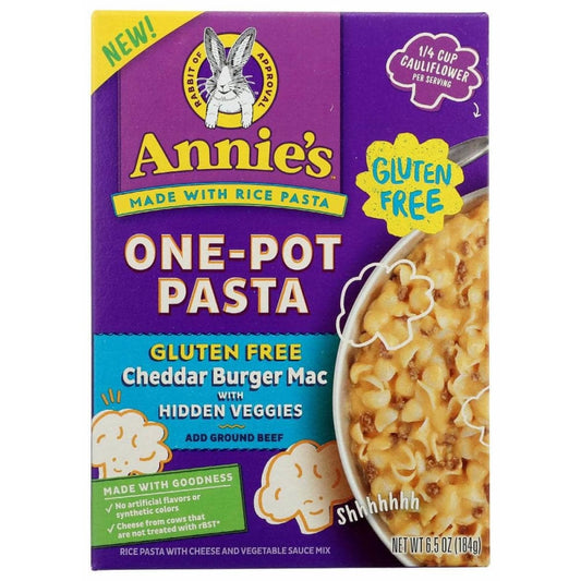 ANNIES HOMEGROWN ANNIES HOMEGROWN Pasta Cheddar Burger Mac, 6.5 oz