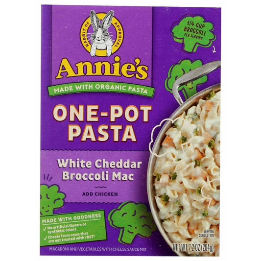 ANNIES HOMEGROWN ANNIES HOMEGROWN White Cheddar Broccoli Mac One Pot Pasta, 7.2 oz