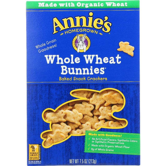 ANNIES ANNIE'S HOMEGROWN Whole Wheat Bunnies, 7.5 Oz