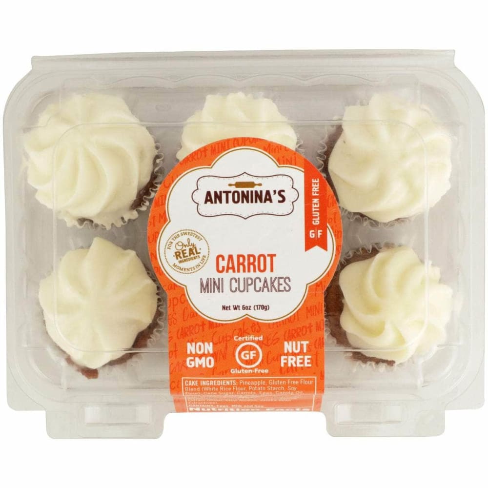 Antoninas Antoninas Gluten-Free Carrot Mini Cupcakes, 6 oz