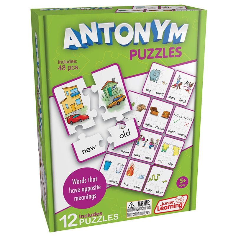 Antonym Puzzles (Pack of 6) - Language Arts - Junior Learning