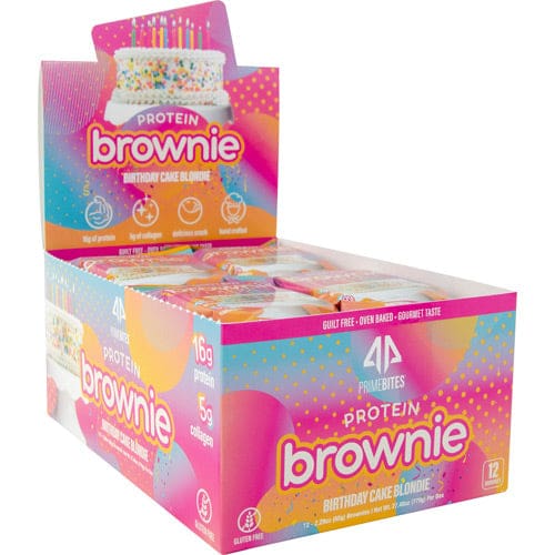 Ap Sports Regimen Protein Brownies Birthday Cake Blondie 12 ea - Ap Sports Regimen