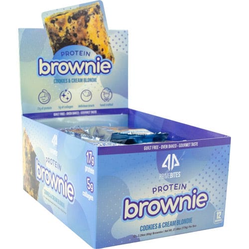 Ap Sports Regimen Protein Brownies Cookies & Cream Blondie 12 ea - Ap Sports Regimen