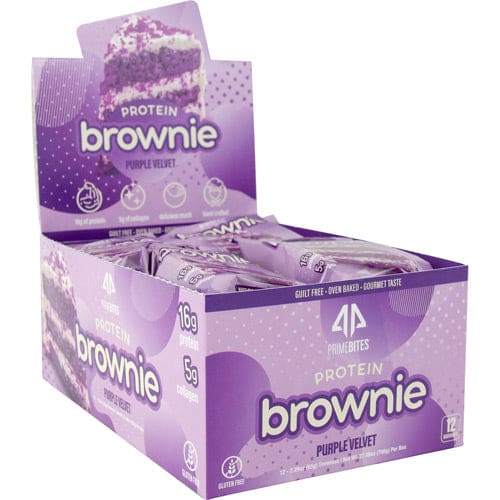 Ap Sports Regimen Protein Brownies Purple Velvet 12 ea - Ap Sports Regimen