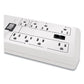 APC Home/office Surgearrest Protector 8 Ac Outlets 6 Ft Cord 2,030 J White - Technology - APC®