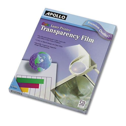 Apollo Color Laser Transparency Film 8.5 X 11 50/box - Technology - Apollo®