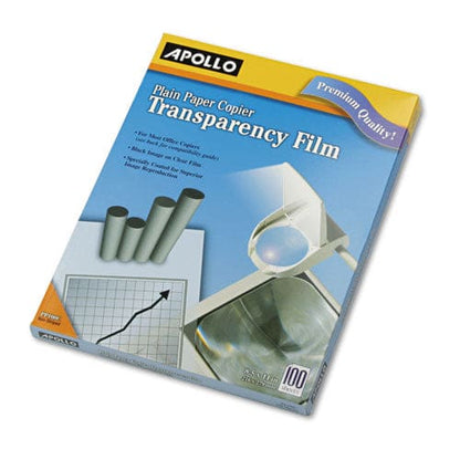 Apollo Plain Paper Transparency Film 8.5 X 11 Black On Clear 100/box - Technology - Apollo®