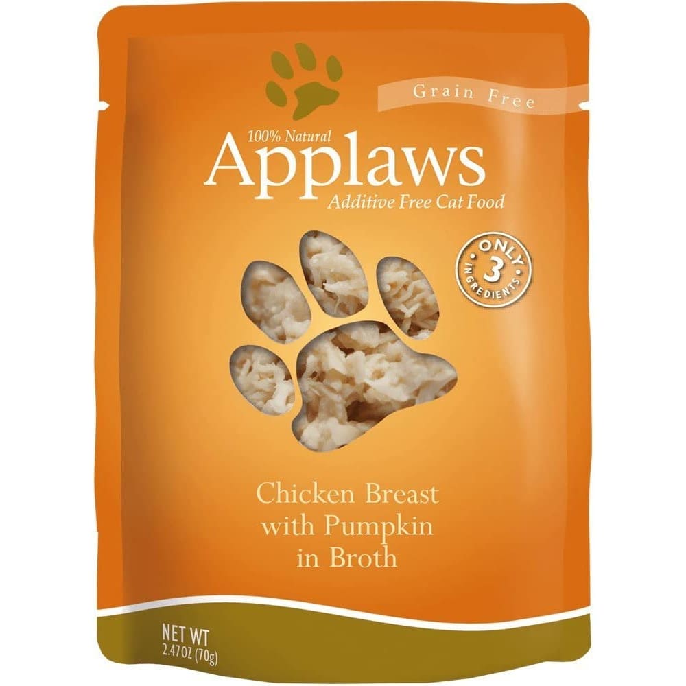 APPLAWS: Cat Food Pouch Chicken Pumpkin 2.47 oz - Pet > Cat > Cat Food - APPLAWS