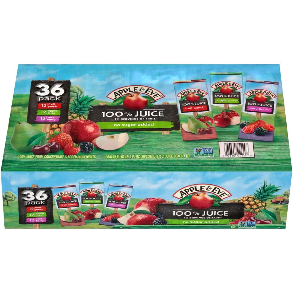 Apple & Eve 100% Juice Variety Pack (6.75 fl. oz. 36 pk.) - Juice & Kids Drinks - Apple &
