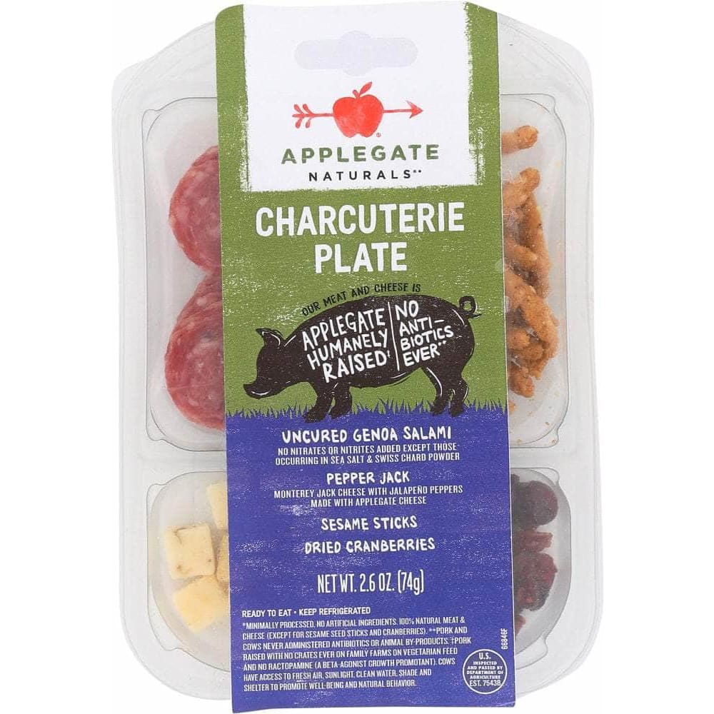 Applegate Applegate Naturals Charcuterie Plate Genoa Salami and Pepper Jack, 2.60 oz