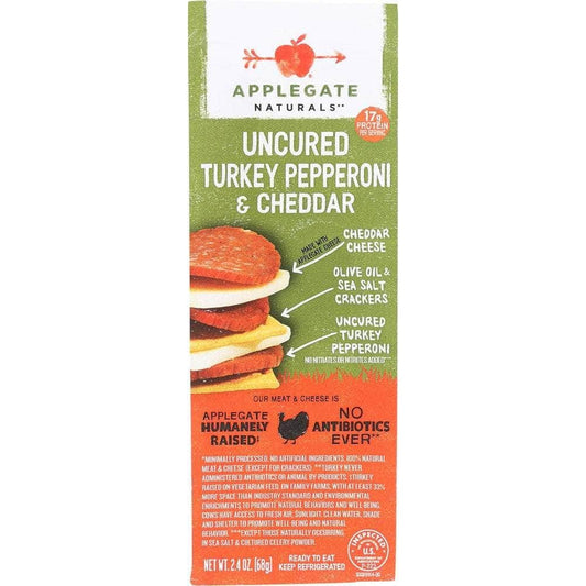 Applegate Applegate Naturals Turkey Pepperoni and Cheddar Snack Pack, 2.42 oz