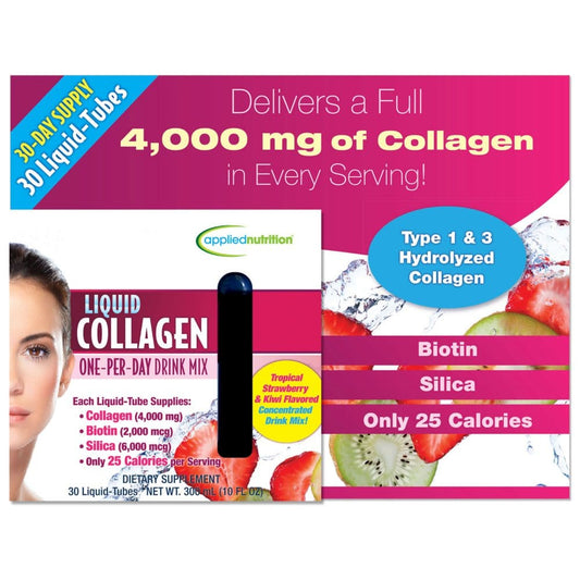 Applied Nutrition Liquid Collagen Tropical Strawberry & Kiwi (10mL each 30 ct.) - Supplements - Applied Nutrition