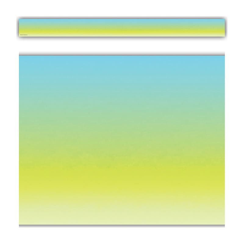 Aqua & Lime Color Wash Border Trim Straight (Pack of 10) - Border/Trimmer - Teacher Created Resources