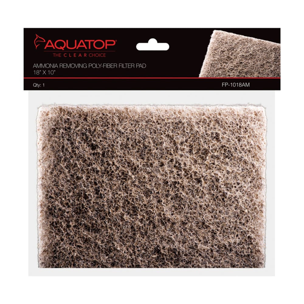 Aquatop Ammonia Removing Polyfiber Filter Pad 1ea-18X10; 1Pc - Pet Supplies - Aquatop