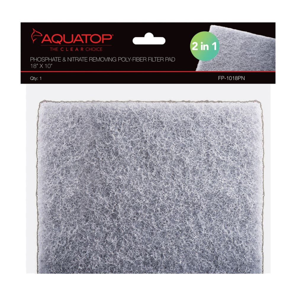 Aquatop Phosphate Nitrate Removing Polyfiber Filter Pad 1ea-18X10; 1Pc - Pet Supplies - Aquatop